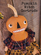 Load image into Gallery viewer, Pumpkin Witch Gertrude