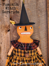 Load image into Gallery viewer, Pumpkin Witch Gertrude