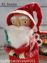Load image into Gallery viewer, Primitive Santa #1