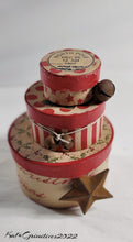 Load image into Gallery viewer, Primitive Christmas Boxes Set #1 Pere Noel