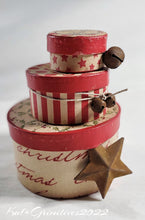 Load image into Gallery viewer, Primitive Christmas Boxes Set #1 Pere Noel