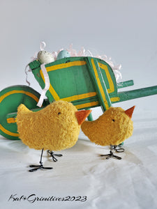 Momma Matilda Fox and a wagon of cHicks