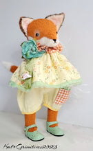 Load image into Gallery viewer, Momma Matilda Fox and a wagon of cHicks