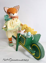 Load image into Gallery viewer, Momma Matilda Fox and a wagon of cHicks