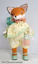 Load image into Gallery viewer, Momma Matilda Fox and a wagon of cHicks